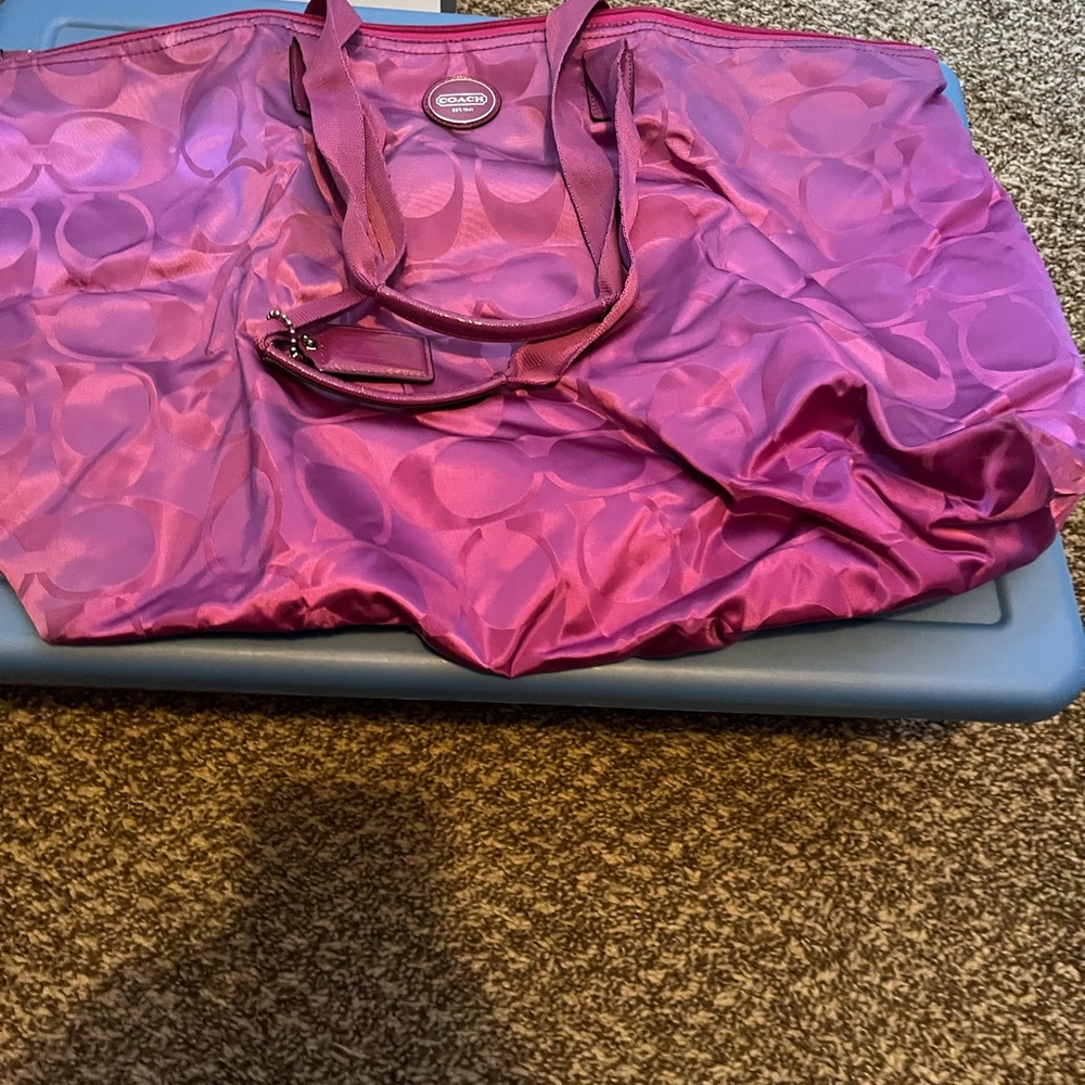 Coach packable tote